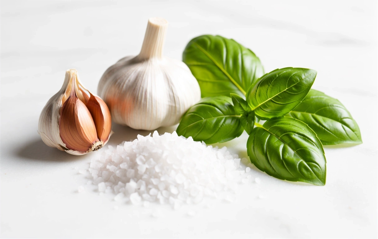 Ingredientes frescos sobre encimera